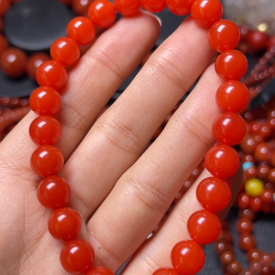 未镶嵌手链南红玛瑙