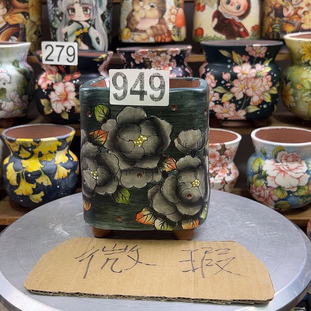 景德镇炫彩手绘口10高14.5