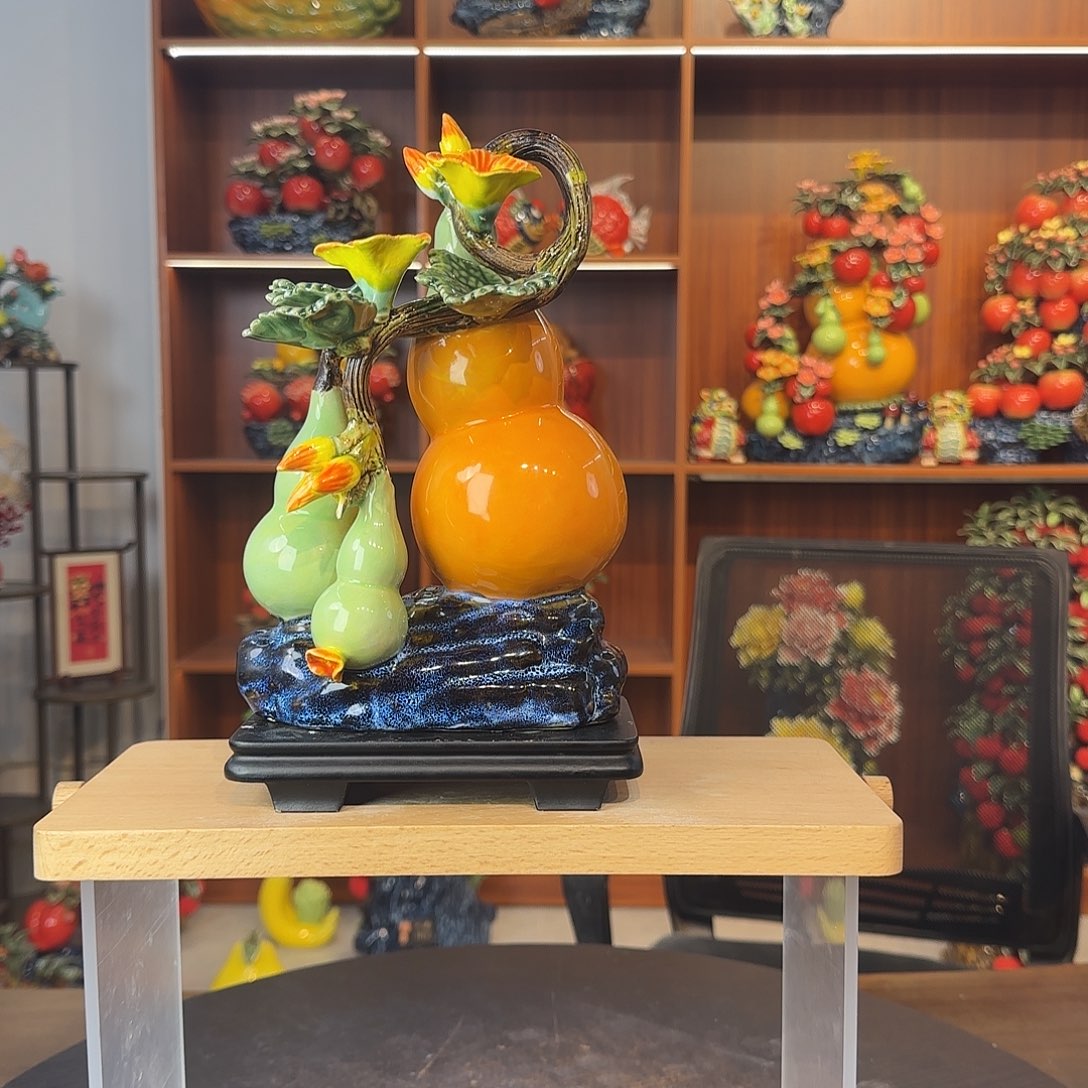 陶瓷陶瓷葫芦摆件