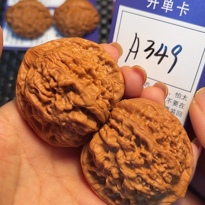 桃核把件50官帽A349