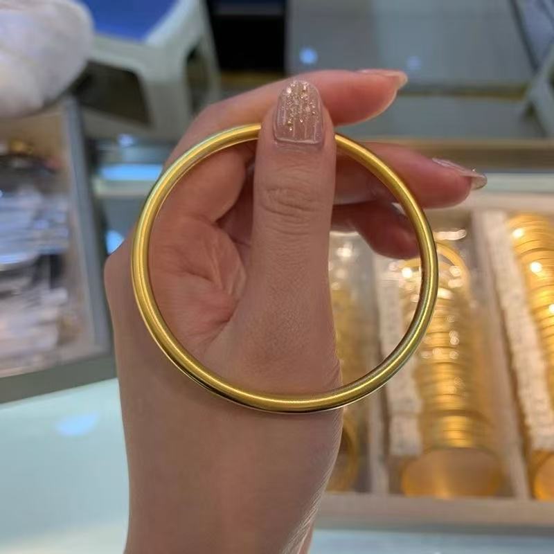  【惠姐严选】 简约端庄合金素圈手镯sh90121