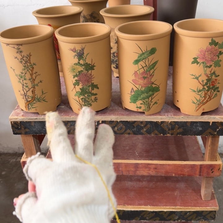 紫砂花盆 高度22口径14