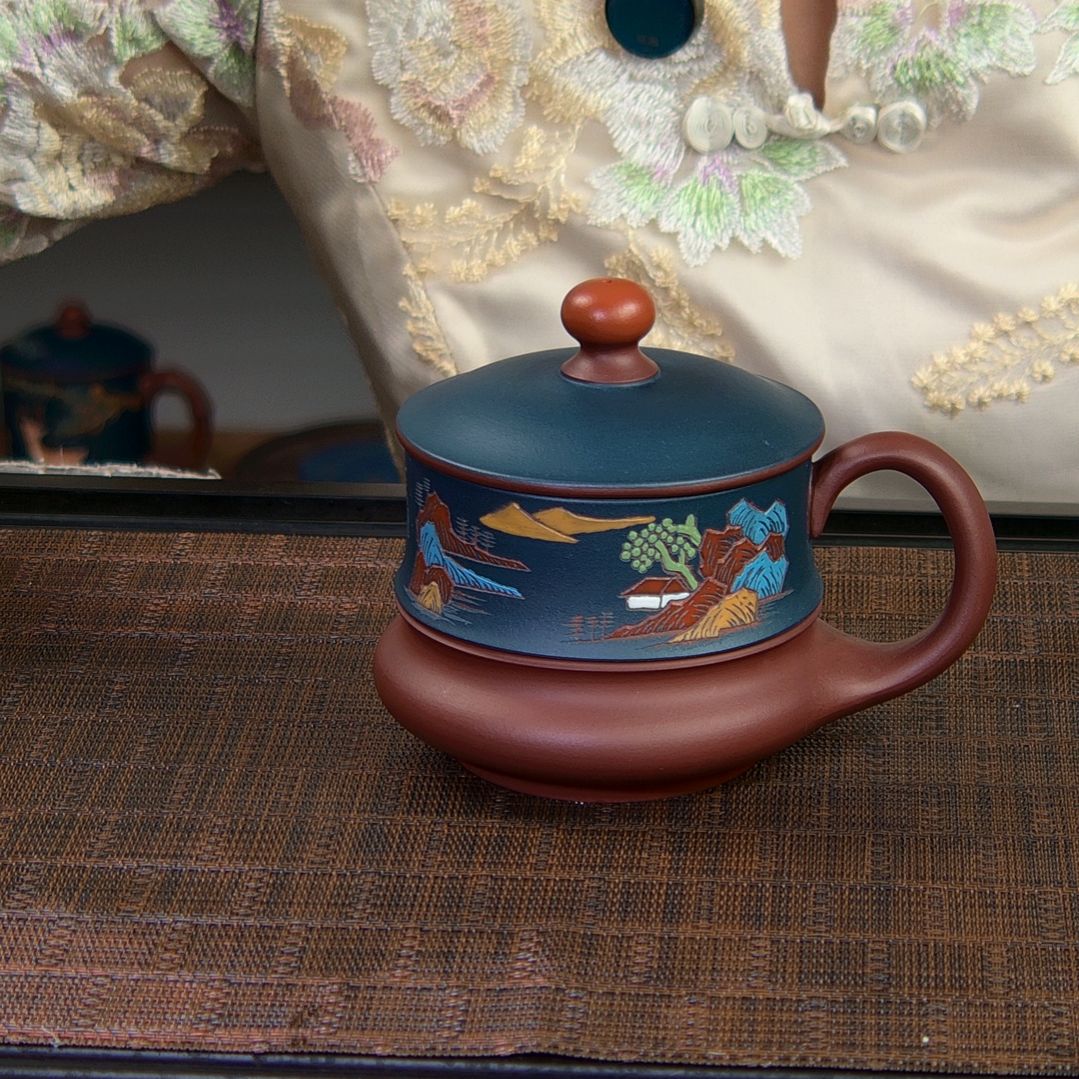 茶杯紫砂高货放漏