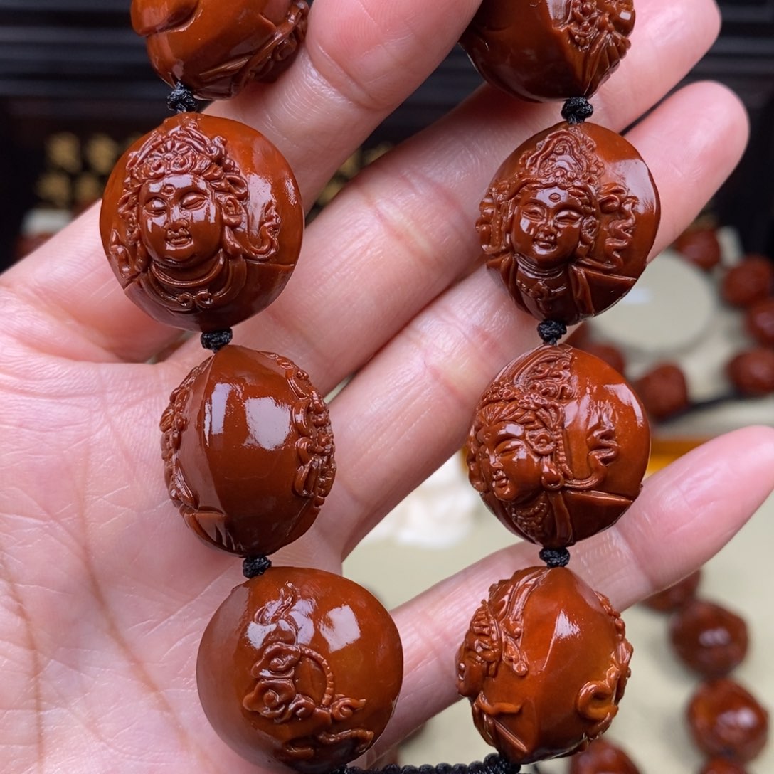 海***啊橄榄核吊坠观音无相