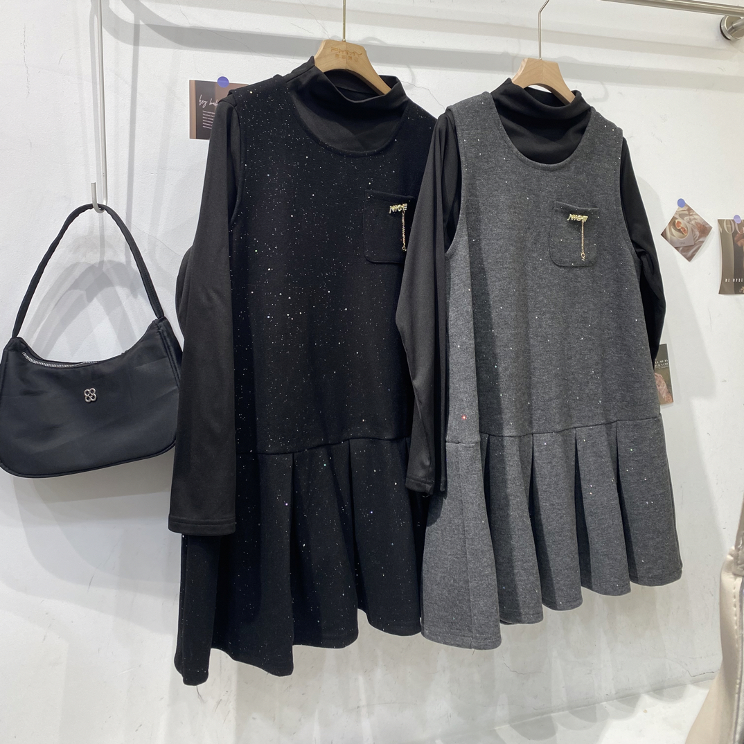 新款大码两件连衣裙 #61296