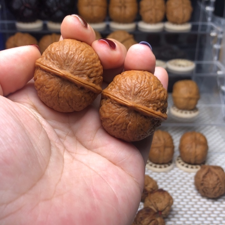 鸭***鱼把件文玩核桃700小红蛇