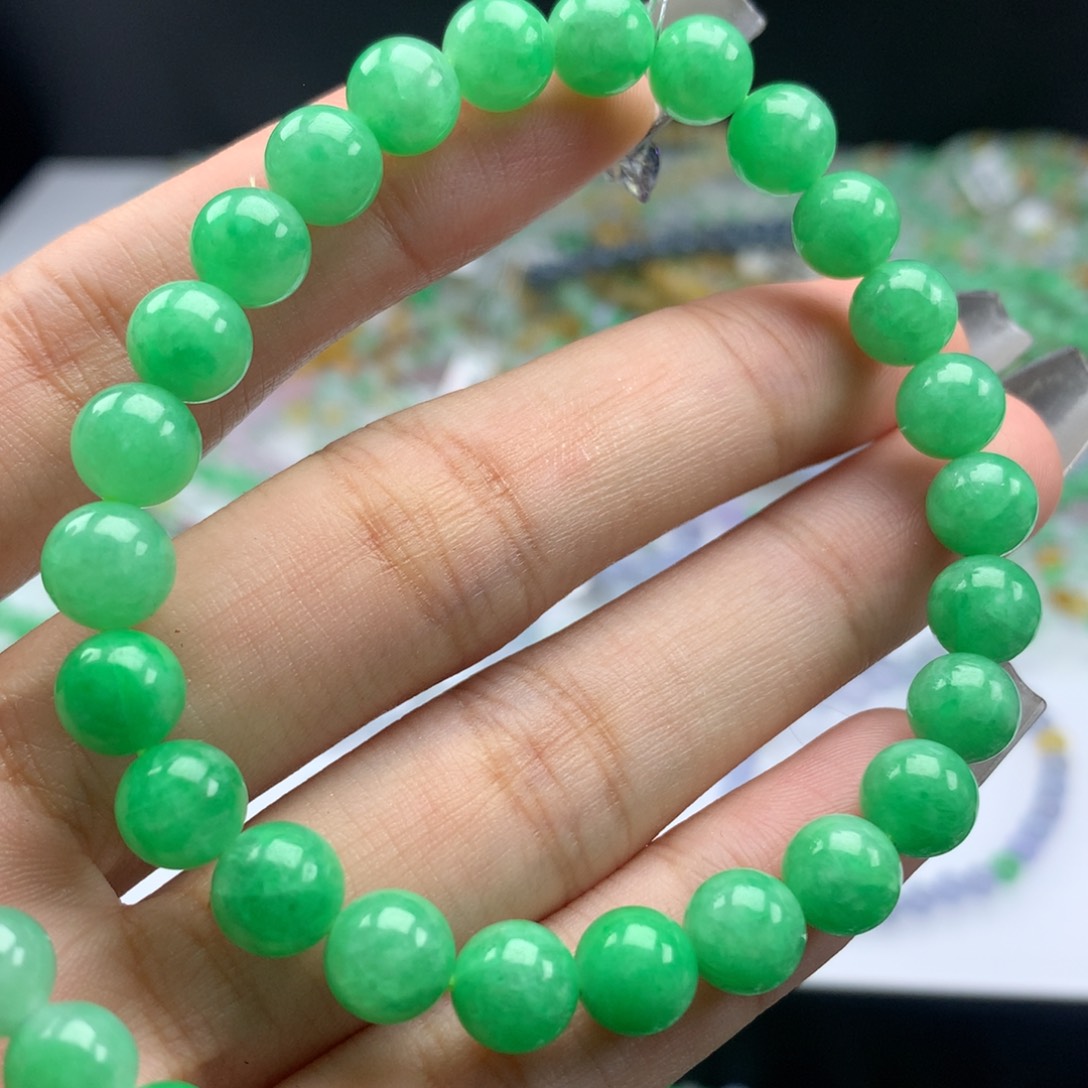 翡翠手链未镶嵌东卡