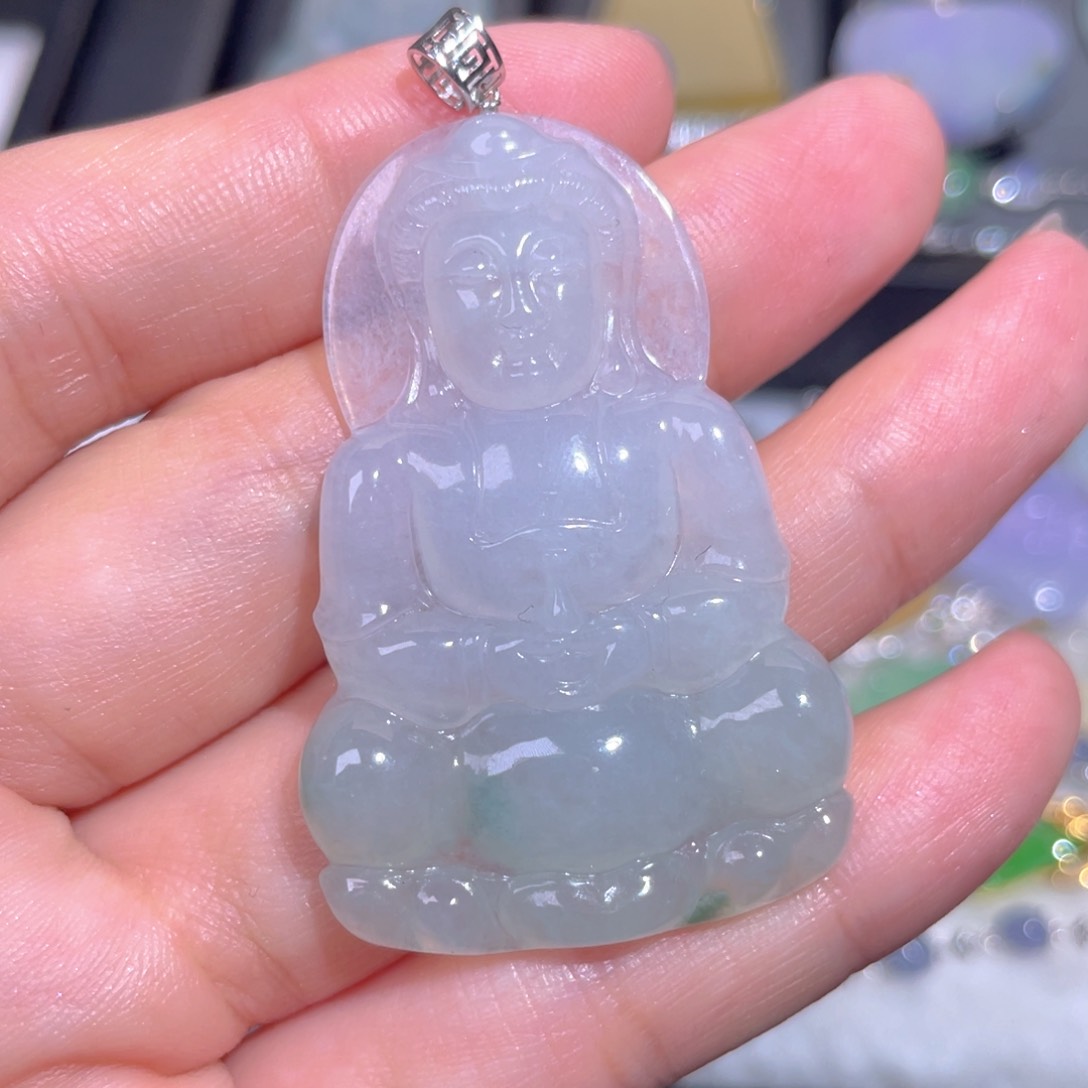 翡翠18K金镶嵌颈饰翡翠