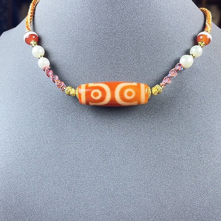 玛瑙/玉髓颈饰合金