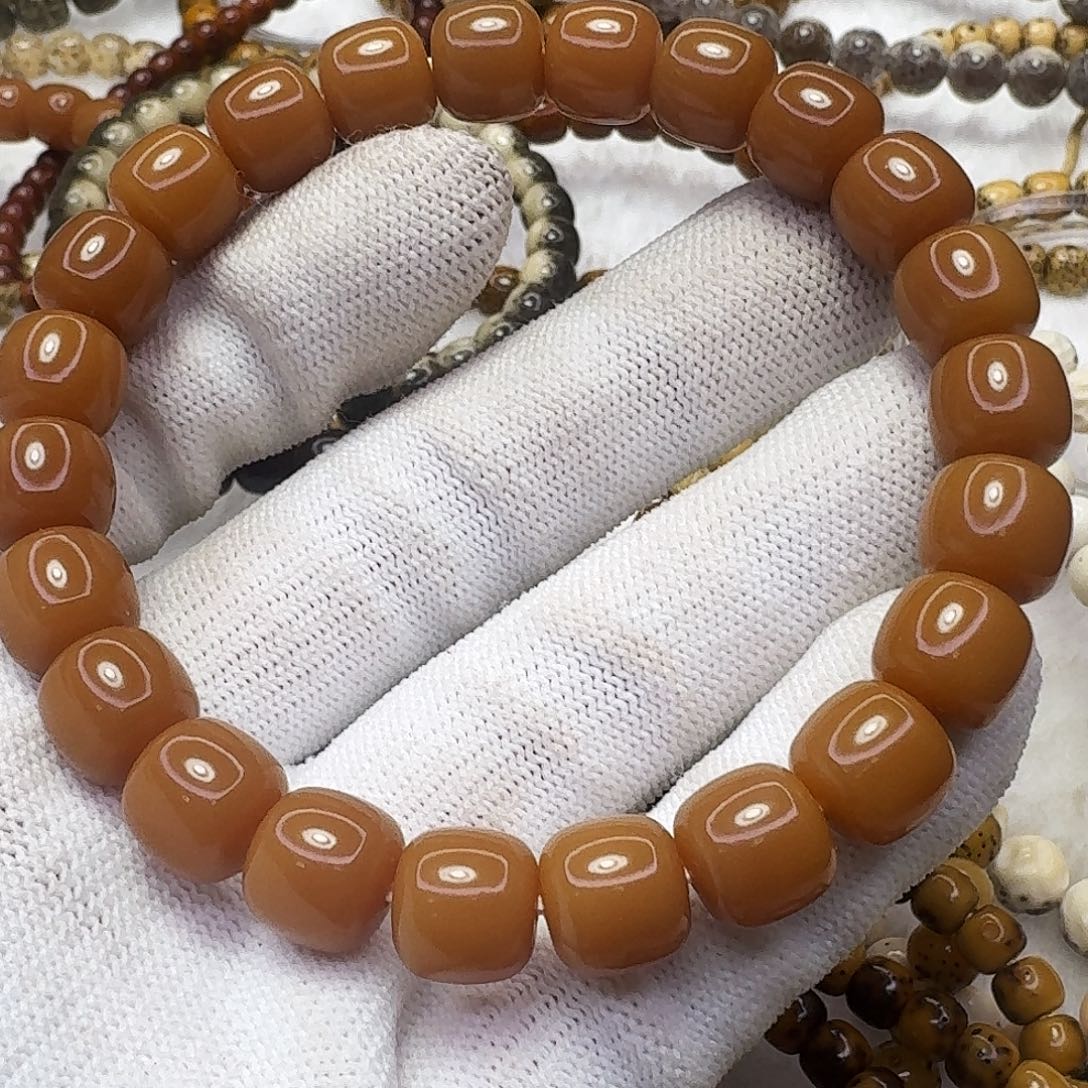 星月菩提吊坠10老料玉化菩提