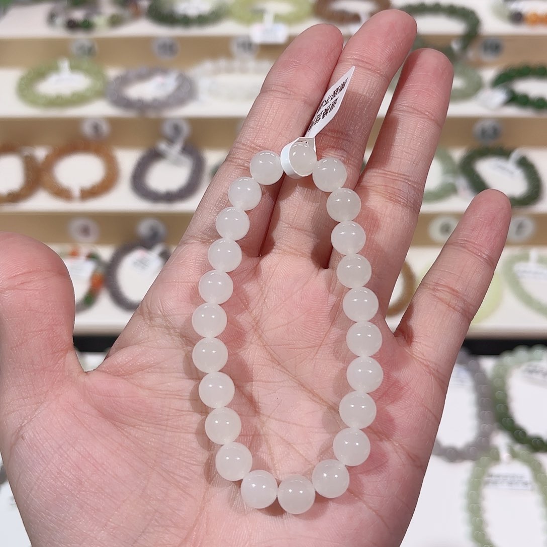 和田玉手链未镶嵌A