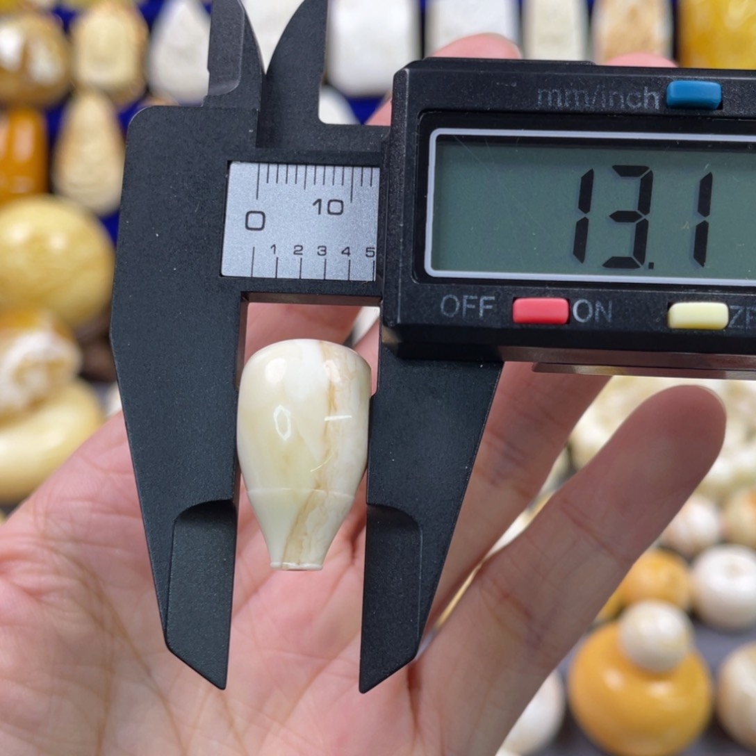 蜜蜡裸石未镶嵌琥珀蜜蜡三通配饰