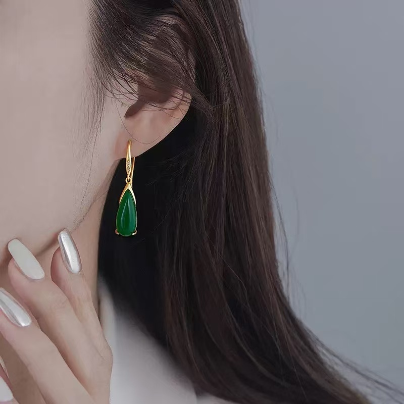 铜合金耳饰 D371  时尚轻奢气质百搭优雅小众简约精致耳环