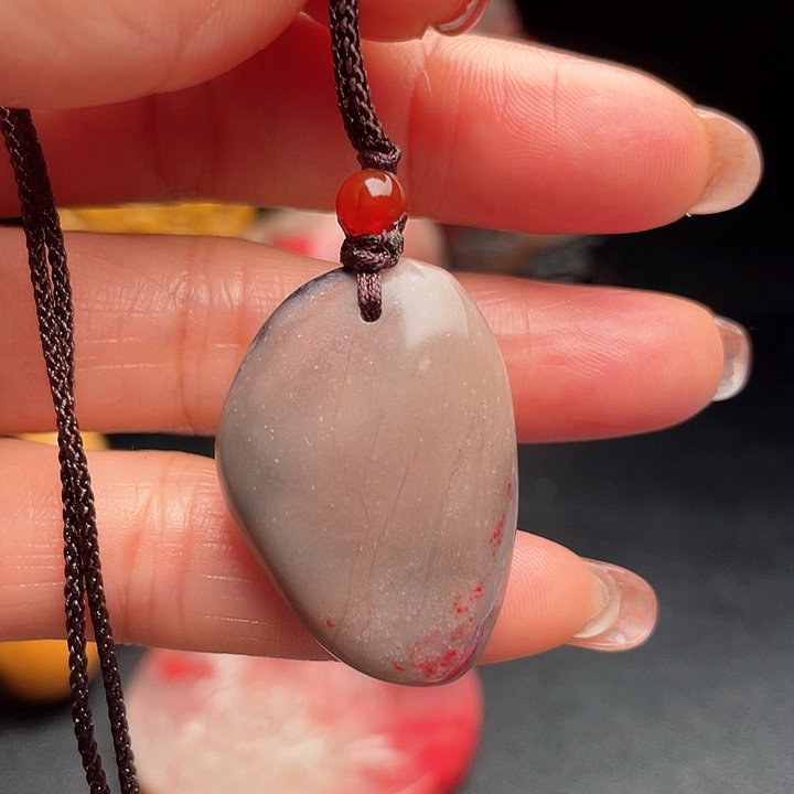 昌化鸡血石昌化鸡血石闲章挂件