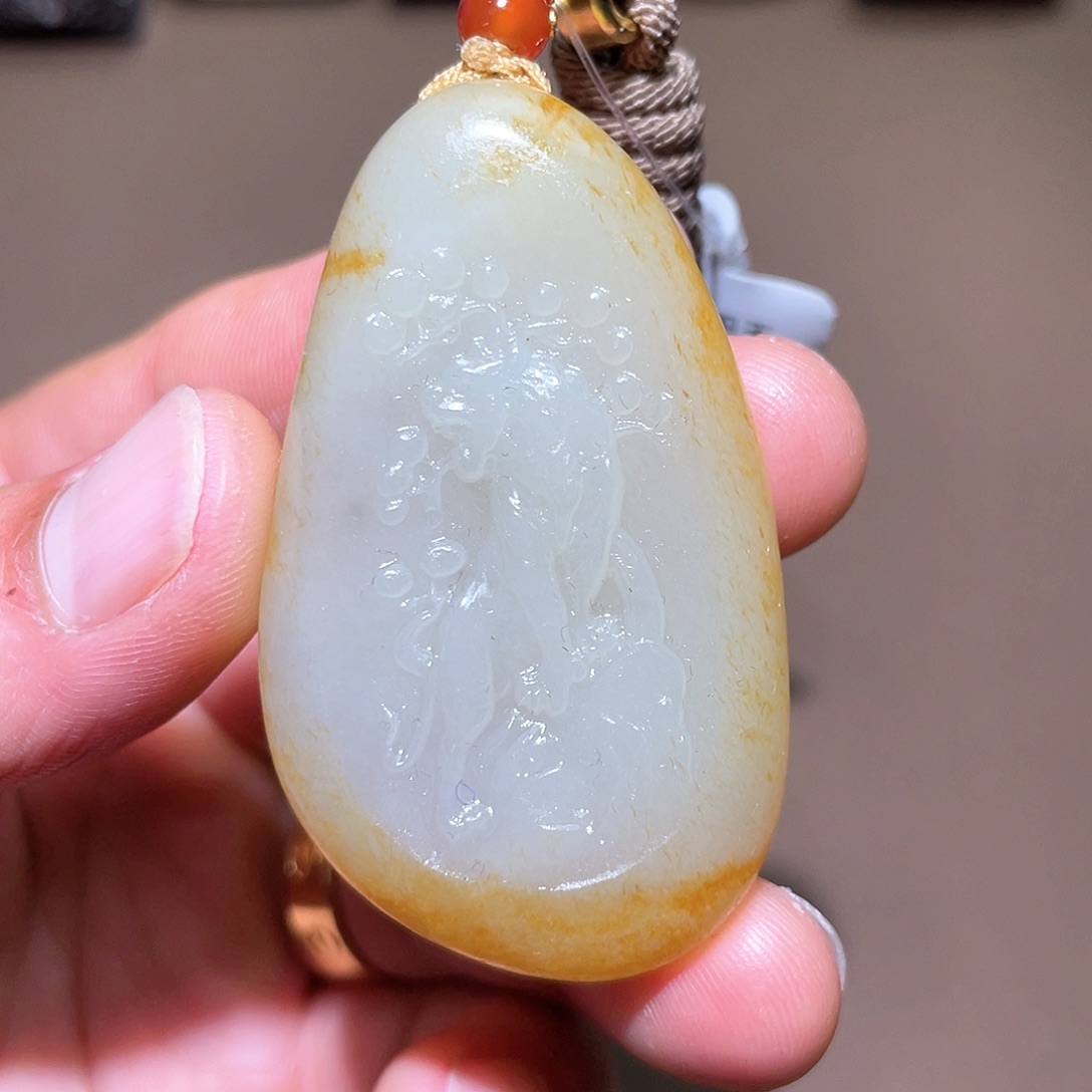 和田玉未镶嵌挂件D1