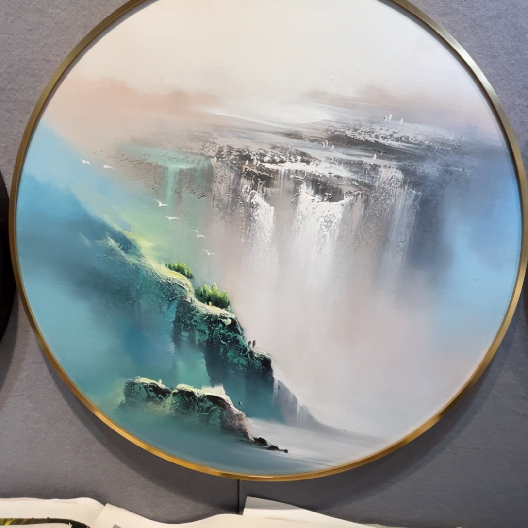 油画油画作品欣赏80.80带铝合金框