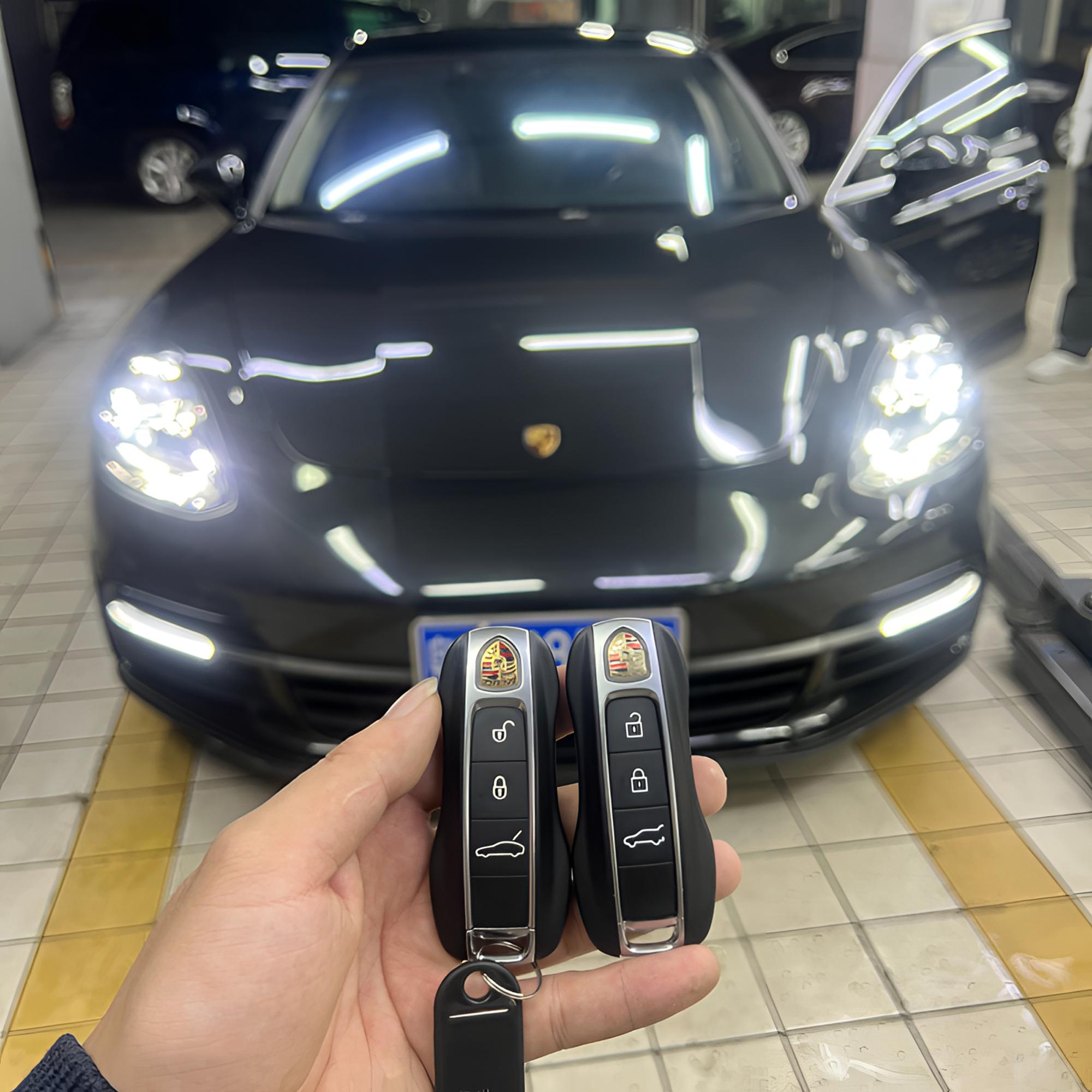 广州本地保时捷全系钥匙增配/全丢/钥匙维修/钥匙升级