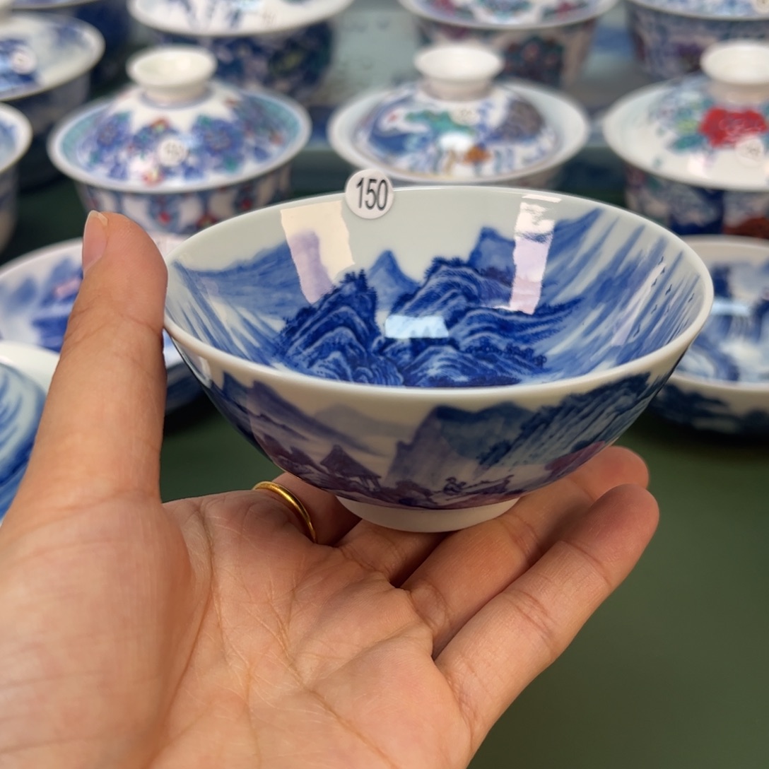 木木景德镇纯手绘茶具150