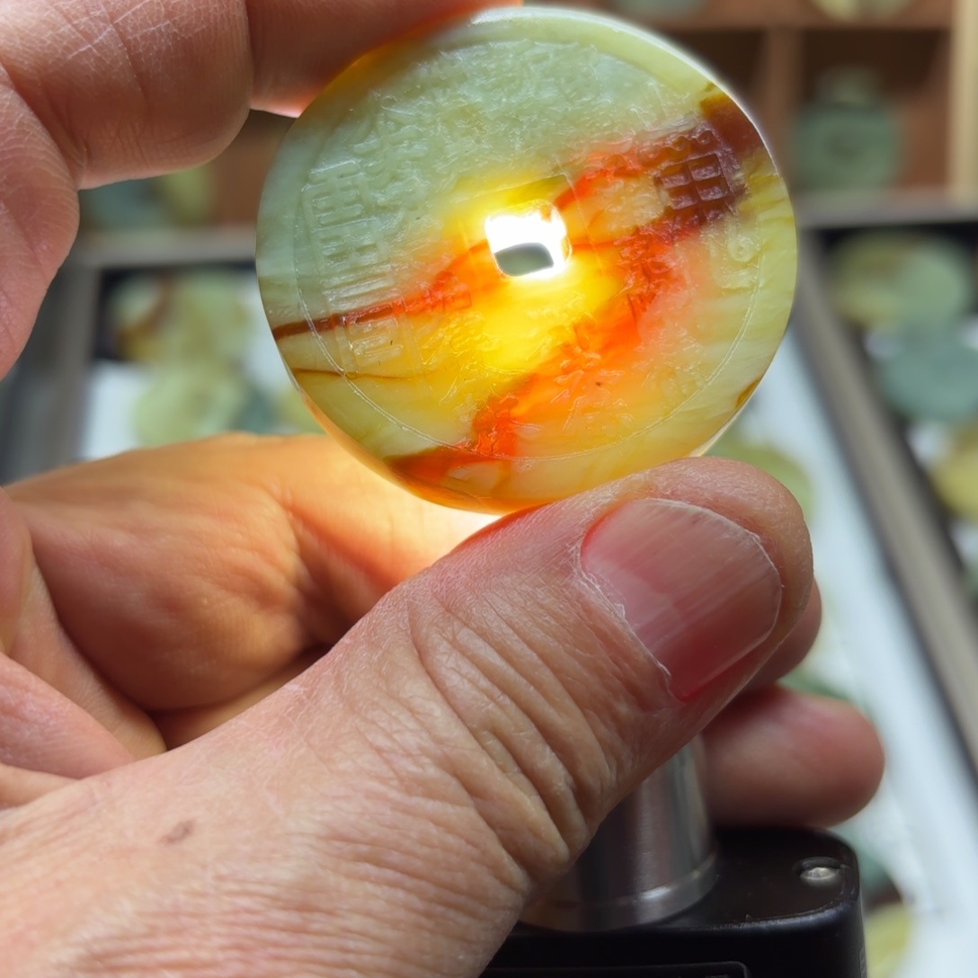 岫玉岫玉山鬼未镶嵌