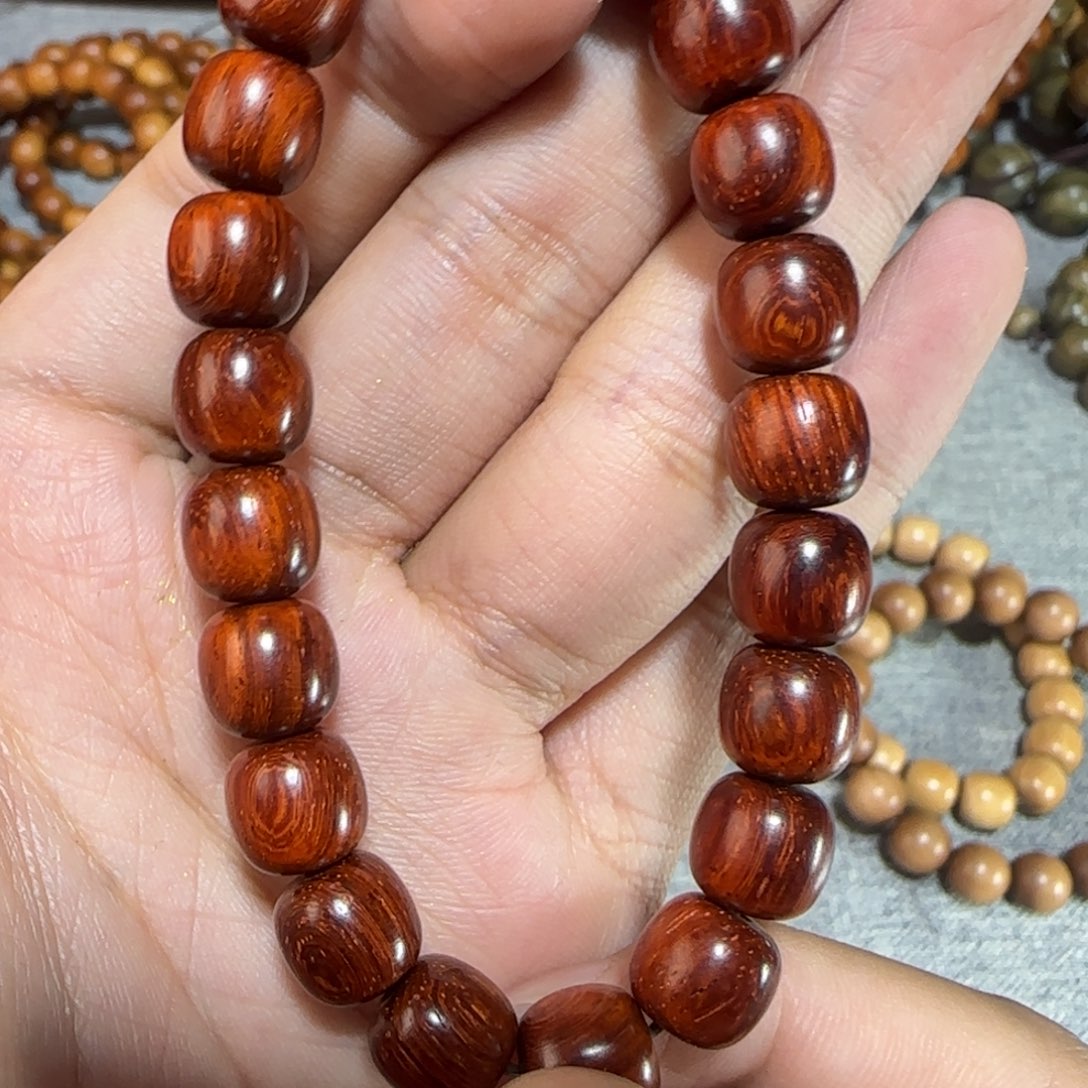 木印度小叶紫檀超精工无胶膜麟底金星