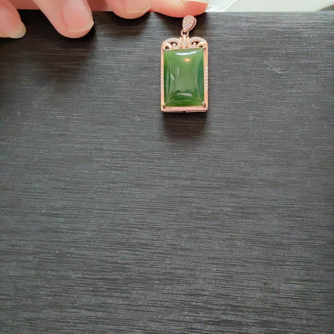 颈饰银S925镶嵌和田玉仓库