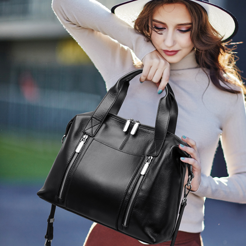 CCAMO女士包包新款2025年流行款包包轻奢小众高级真皮单肩斜挎包