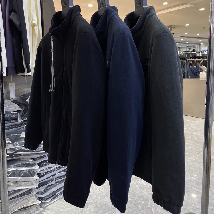 （532）90鸭绒摇粒绒立领外套防寒保暖男冬季羽绒服品牌撤柜剪标