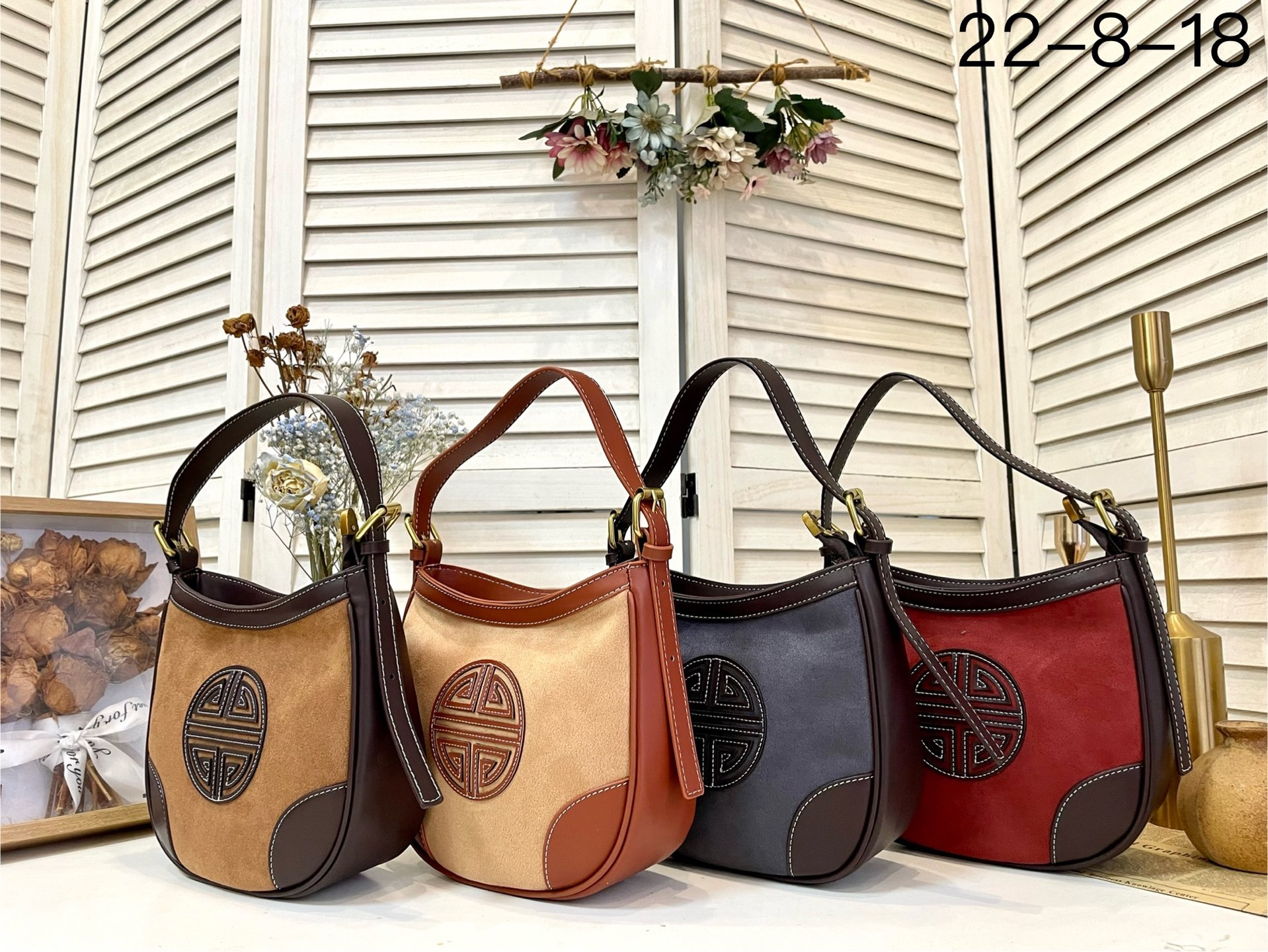 民族风藏式纯手工单间手拎真皮时尚鹿皮绒包包鹿皮包包国风休闲女