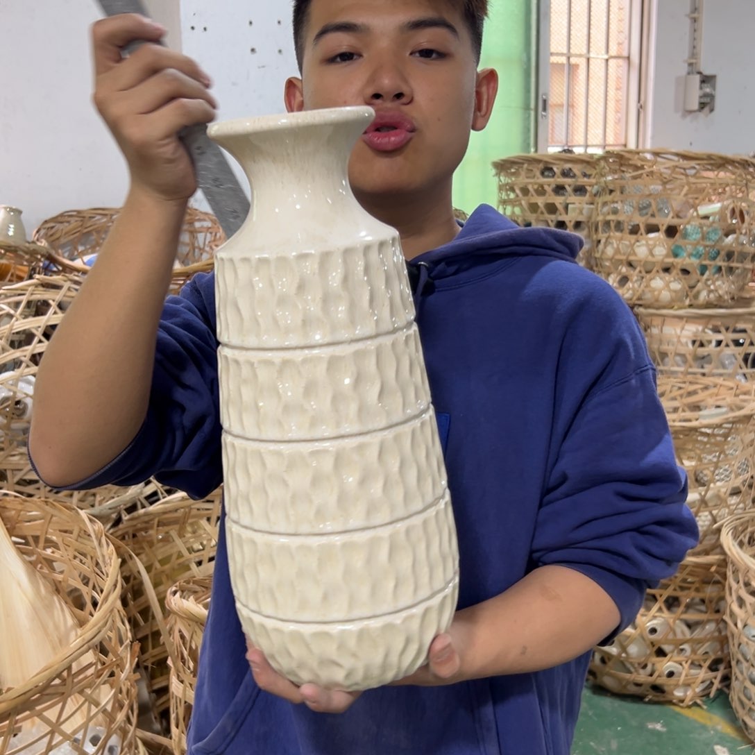 摆件97 号高中低温陶瓷工艺瓶（部分微瑕）