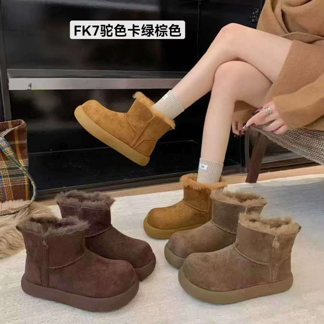 FK7  保暖雪地靴时尚雪地靴百搭短筒雪地棉