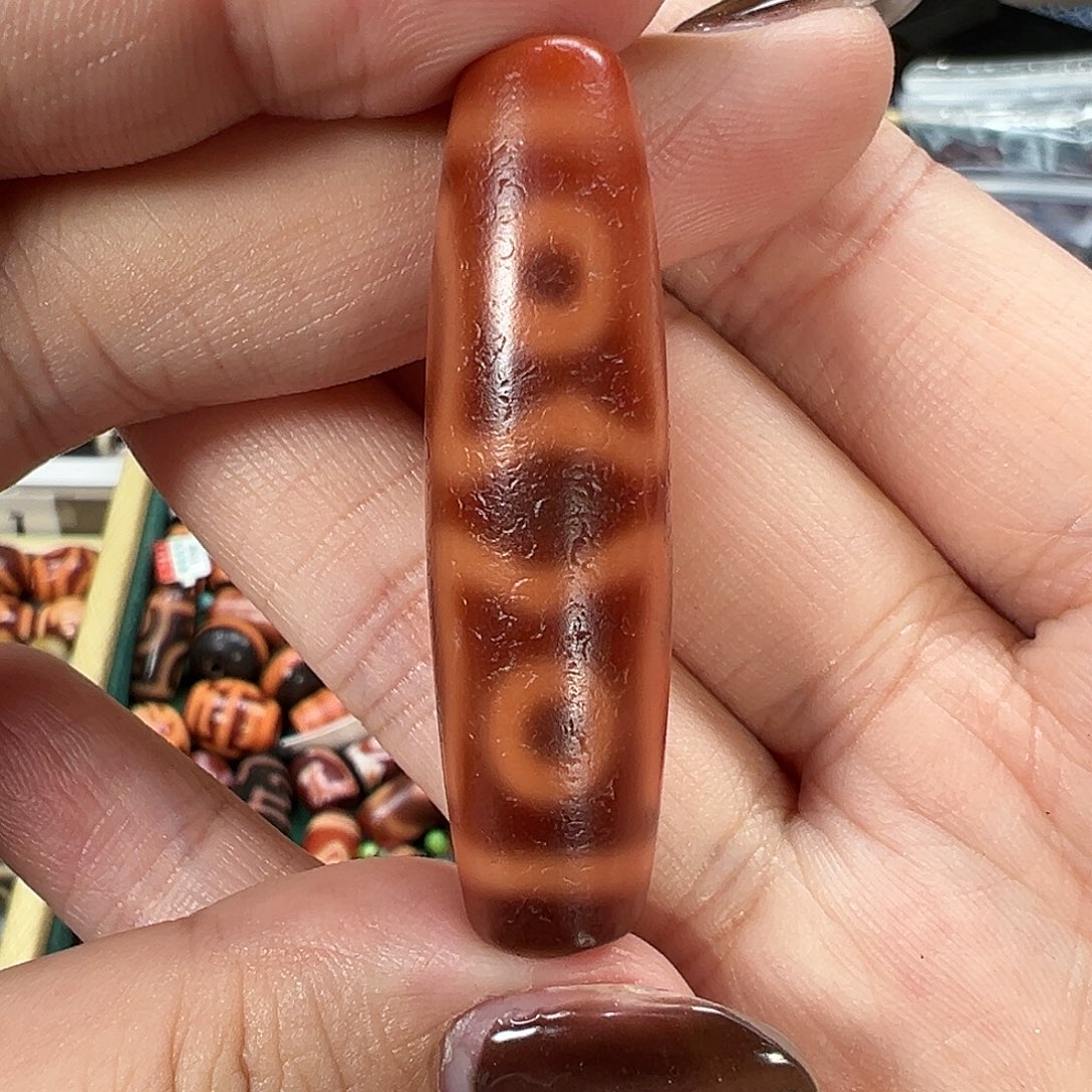 玛瑙/玉髓未镶嵌珠宝半成品小卢红肉坦诚九眼47