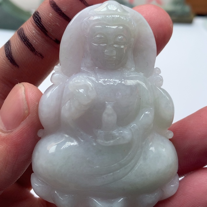 翡翠未镶嵌颈饰保真天然a货翡翠