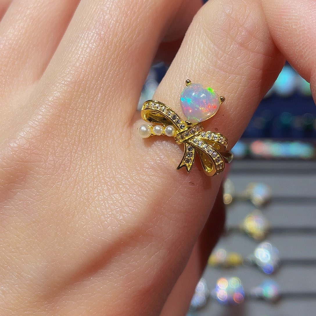 欧泊欧泊戒指银S925镶嵌