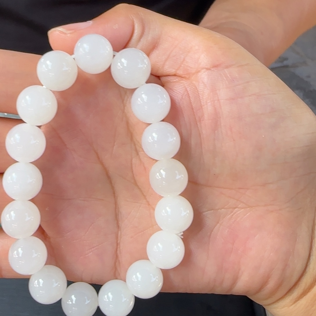 手链未镶嵌和田玉花土沟羊白白卡12