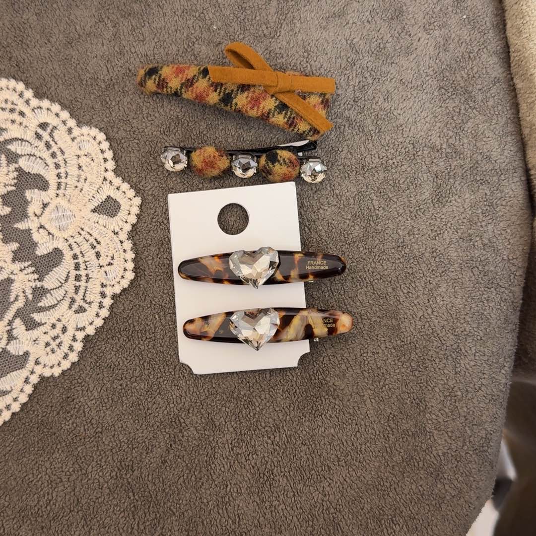 皮质铁合金发夹发夹