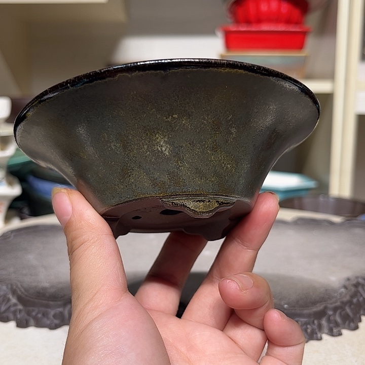 紫砂花盆瑕疵4-12。Z。。