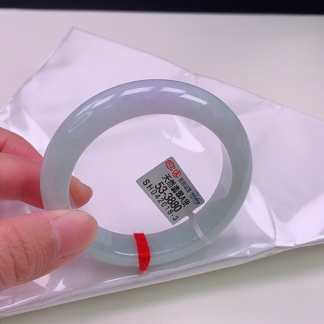 翡翠手镯未镶嵌53正圈