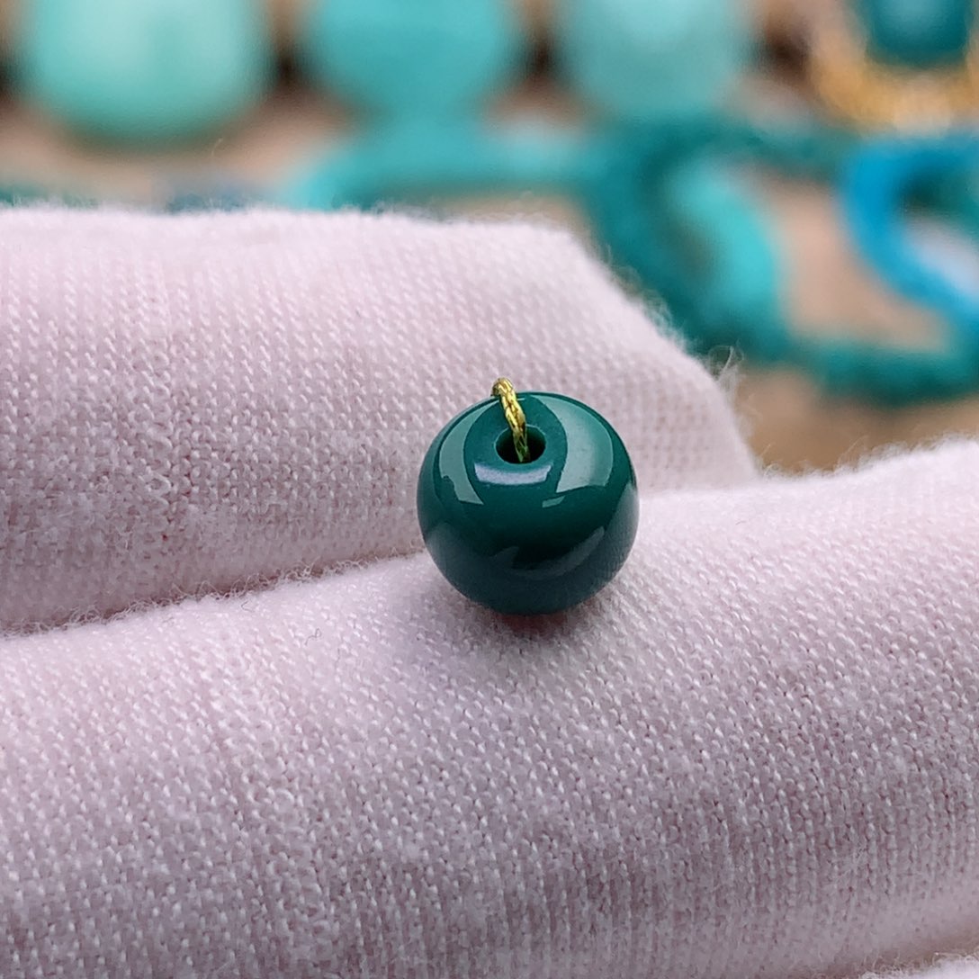 绿松石珠宝奇石未镶嵌7✖️5.7mm