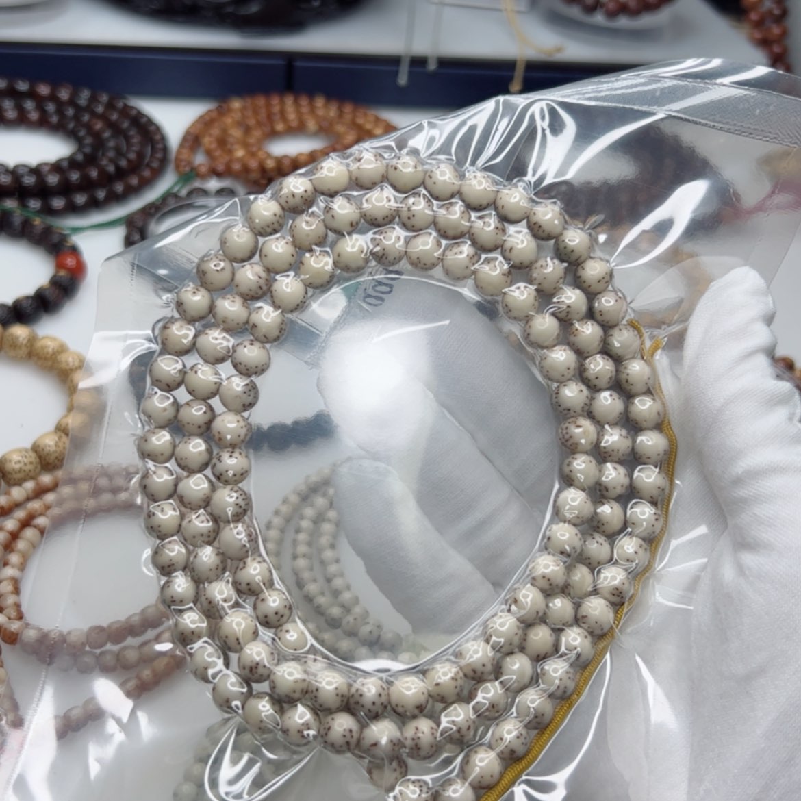 【闪购商品】星月菩提手串8浅背河豚圆珠散星