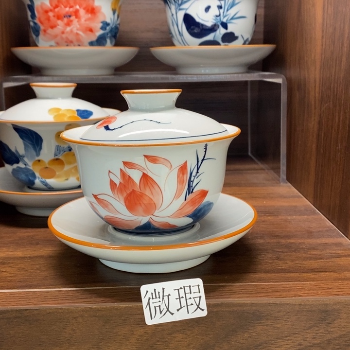 釉下老陶泥手工绘制