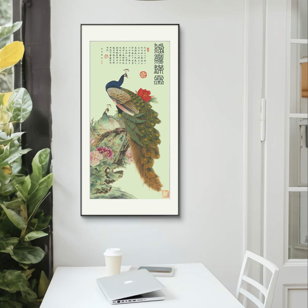 杨艺经典作品《福蕴满堂》【拓底装裱无框】85X180CM