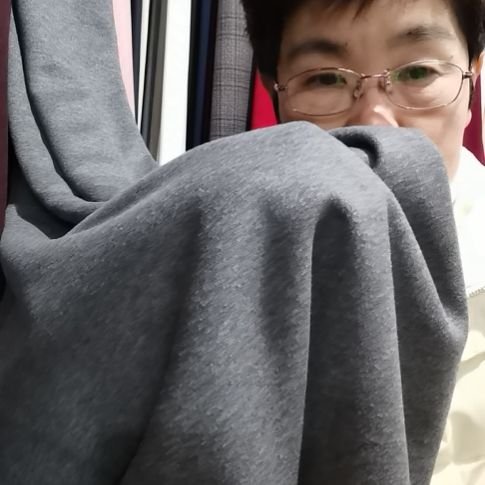 水洗羊绒烟灰色1.1米