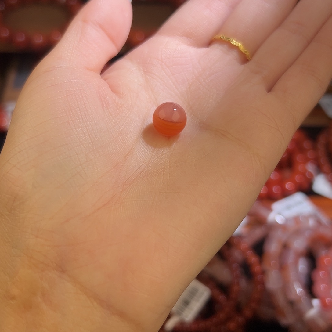 南红玛瑙手链未镶嵌9mm冰飘