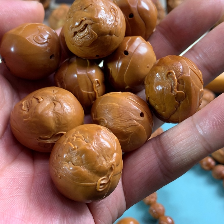 橄榄核手串/手链少*橄榄核雕，十八罗汉