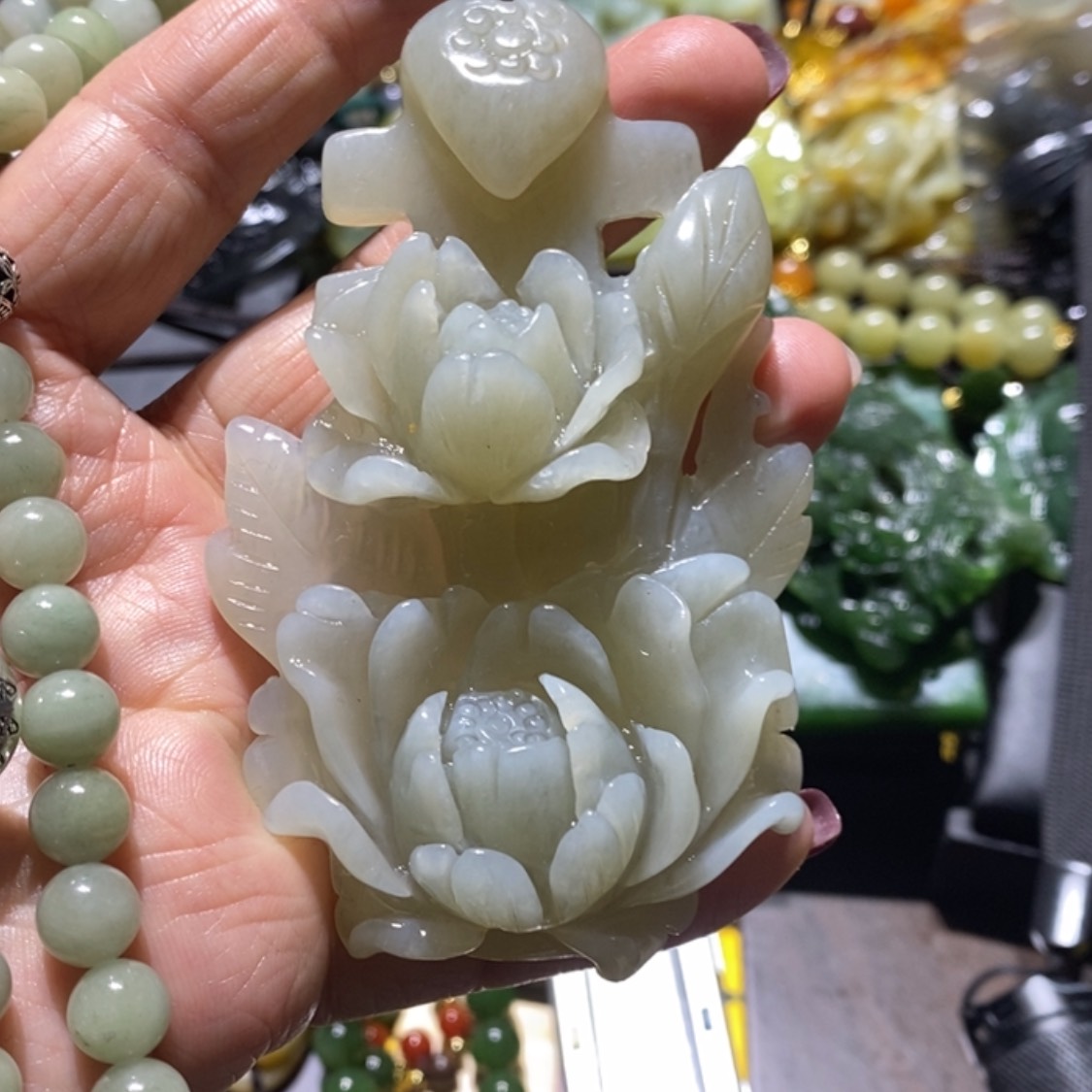 【闪购商品】岫玉毛衣链未镶嵌