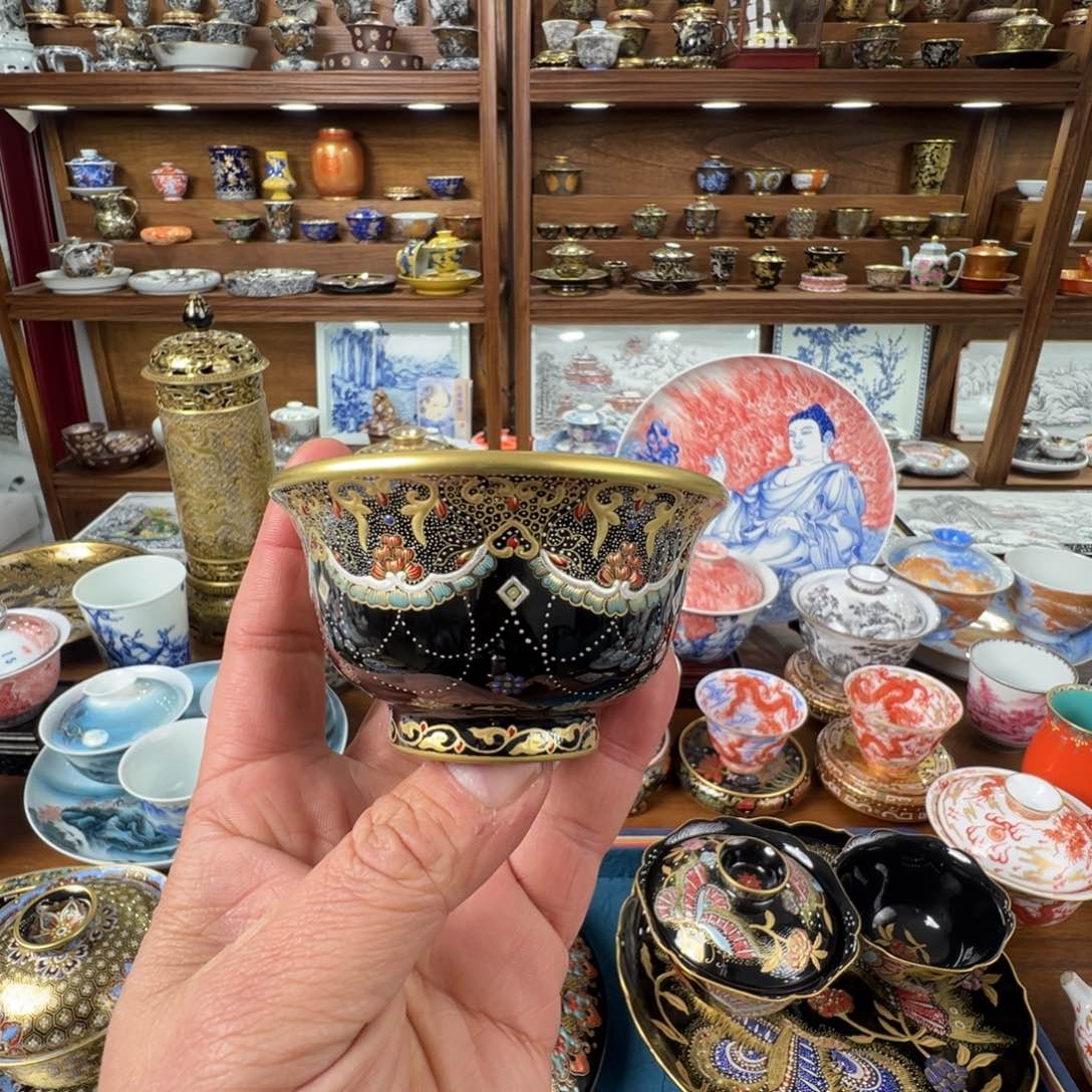 错金银珐琅彩压手杯