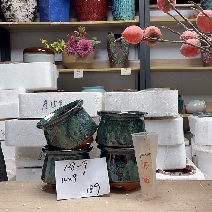 点***头粗陶多肉花盆微瑕9