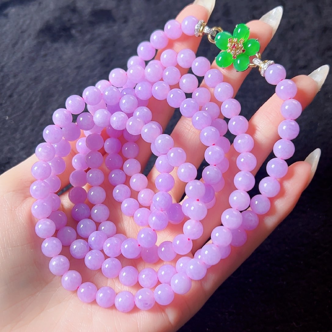 翡翠颈饰18K金镶嵌签收后24小时鉴赏期，过时不退