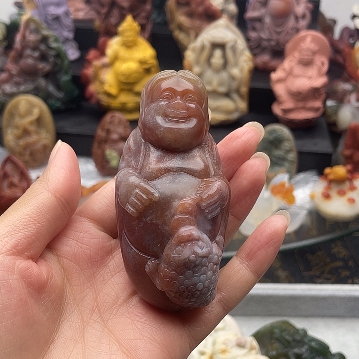石英质玉未镶嵌手把件