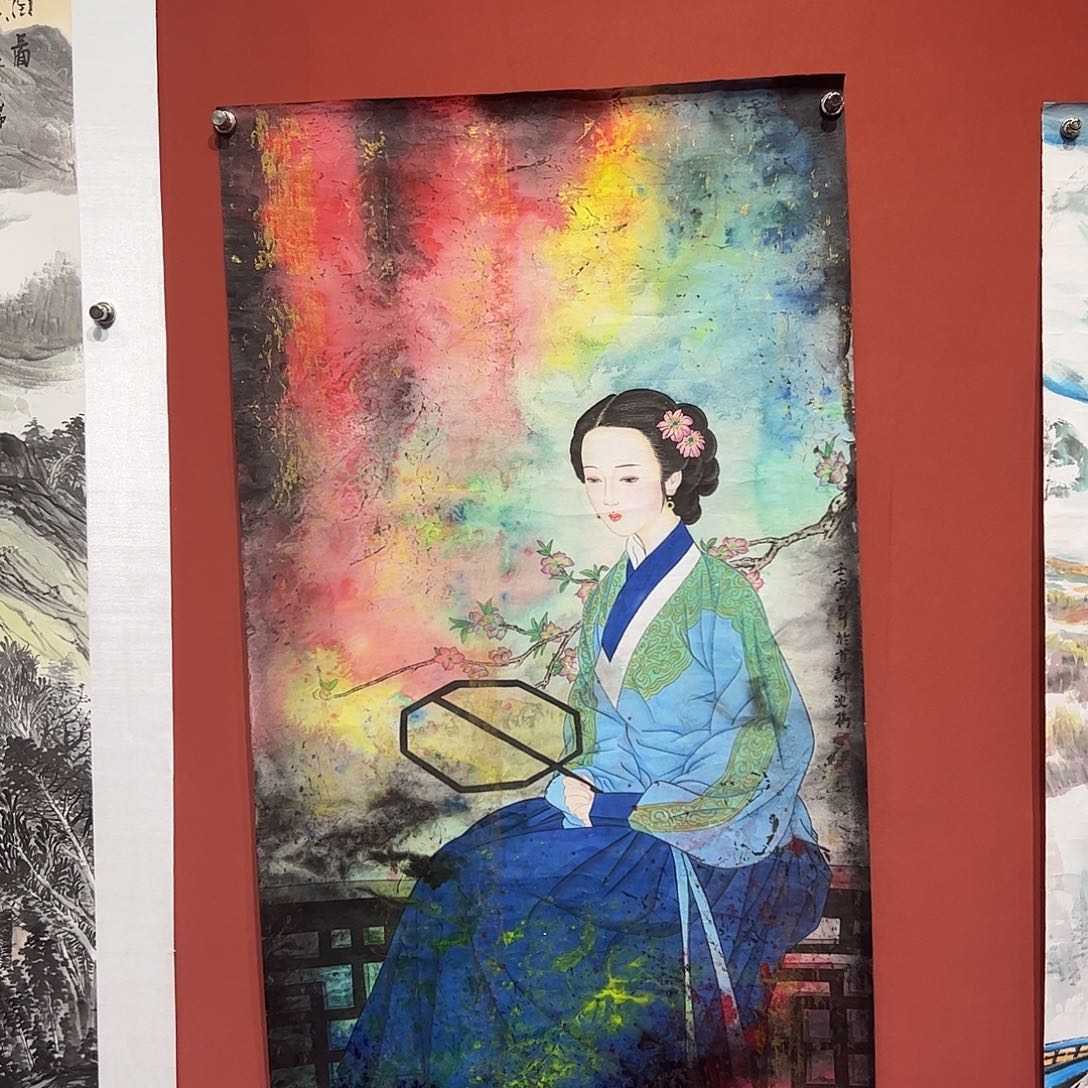 国画一*儿沈梅画家作品